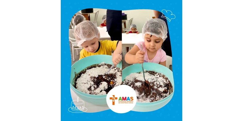 Receita de Bolo na Oficina de Culinária