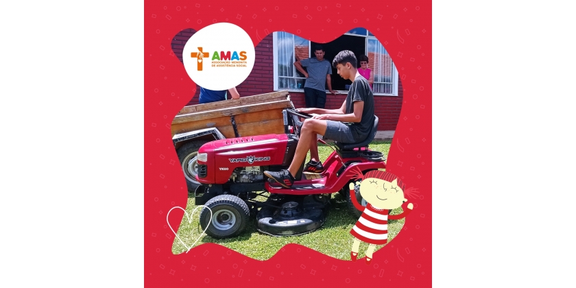 Doação de Trator cortador de grama!